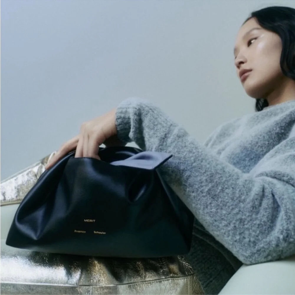 Proenza Schouler Black and Light Blue Clutches - Picture 6 of 13